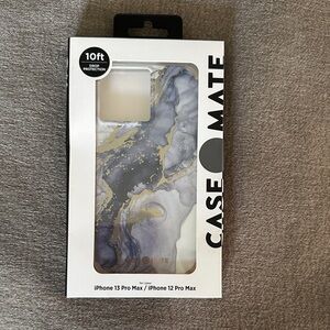 Case-Mate iPhone 13/12 Pro Max Case - Gold, Black and Purple Marble